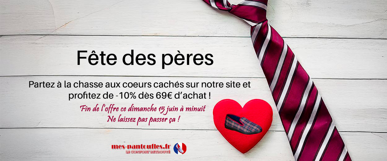 Pantoufles pour la fête des pères