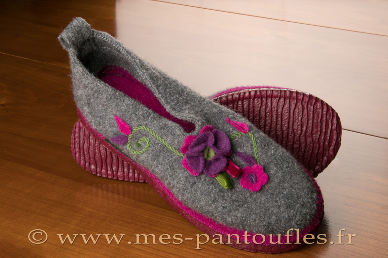 Chaussons Femme  Giesswein Pantoufles Tangerhutte Anthracite Gris