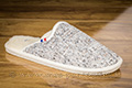 Mules charentaises tweed neige moucheté - n°9amont0141