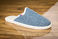 Mules semelles feutre tweed océan - n°9amont087