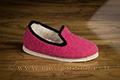 Charentaises pour filles design fuchsia