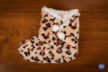Chaussettes d intérieur fourrées imprimées  léopard taille unique 38/42
