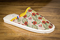 Mules confort-crêpe motif fleuri - n°9cmont0136