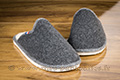 Mules confort-crêpe gris anthracite  - n°9cmont0138
