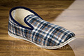 Charentaises écossais gris bleu légères - n°9eco27c
