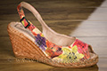 Espadrilles à talon orange - n°9esp023