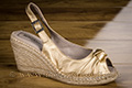 Espadrilles dorées