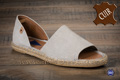 Sandales cuir brillant argent