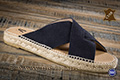 Sandales homme type espadrilles cuir marine - n°9jun018