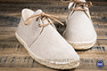 Espadrilles en toile à lacet nature