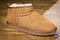 Mi-boots fourrées en cuir chamois velours