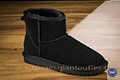 Boots Fourrées en Cuir noir daim  - n°9klr014
