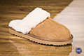 Mules fourrées chamois