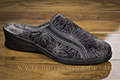Mules femme type sans-gêne noir brillant
