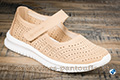 Chaussure scratch ligne décontractée camel - n°9pie03