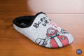 Mules larges imprimées vintage moto pour hommes