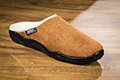 Mules hommes camel fourées laine