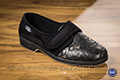 Chaussons femme à scratch noir et or - n°9smf041