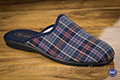 Mules homme écossais marine