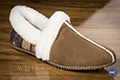 Pantoufles bi matière hippie chic taupe