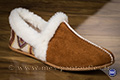 Pantoufles bi matière Hippie Chic cognac