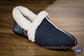 Pantoufles bi matière hippie chic marine