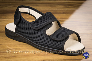 Chausson confort noir scratch homme