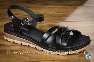 Sandales vegan noires