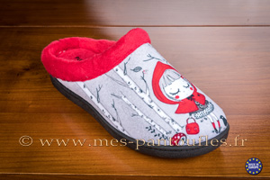 Mules Petit Chaperon Rouge et Méchant Loup