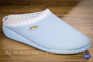 Mules femme bleu ciel