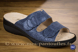 Sandales pour femme cuir marine