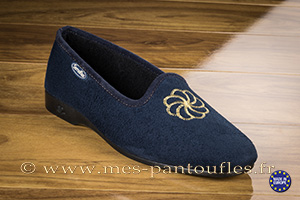 Véritable Semelflex ballerine marine