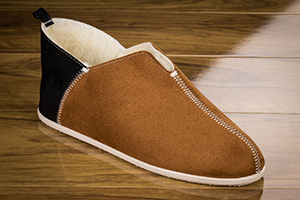 Chaussons Bicolores Elf Médiéval marron/noir