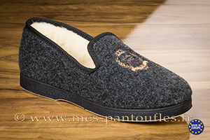 Véritable Semelflex Anthracite écusson brodé