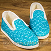 Charentaises design turquoise - 9achm051