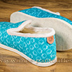 Charentaises design turquoise - 9achm051