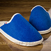 Mules semelles feutre bleues - 9amont083