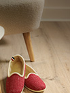 Superbes ballerines feutre en tweed rouge - 9amont089