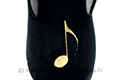 Chaussons musique noirs - 9amus02