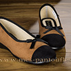 Ballerine classique à noeud camel - 9bal066