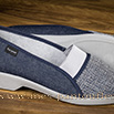 Sans-gêne femme en jean tweed bleu - 9bal073