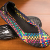 Ballerine ultra confort multicolor noire - 9bernie03