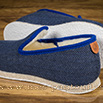 Charentaises curtis chevron bleu igp - 9cchm046