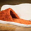 Claquettes semelles confort crêpe velours texturé à fleur orange - 9cmont0113