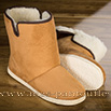 Chaussons montants chamois semelle confort crêpe - 9cmont055