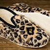 Pantoufles charentaises très chic doudou léopard - 9cmont095