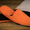 Mule cuir semelle cuir pour homme orange - 9erel012