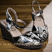 Espadrilles fashion imprimées noir et blanc - 9esp020