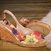 Espadrilles à talon orange - 9esp023