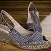 Espadrilles de ville grises à talon  - 9esp028